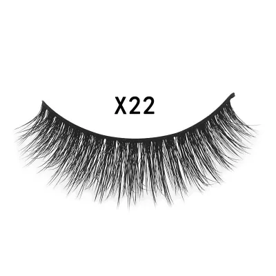 3pairs/set Women 3D Multilayer Mink Hair Eyelashes Fluffy Natural Look