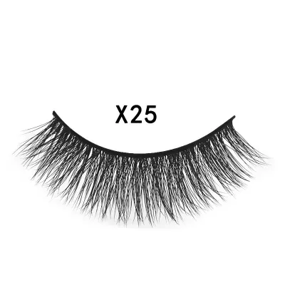 3pairs/set Women 3D Multilayer Mink Hair Eyelashes Fluffy Natural Look