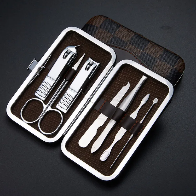 8pcs/set Professional Stainless Steel Nail Clipper Set - Nail Trimming Kit for Any Skin Type, No Residue, Manicure Tools