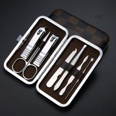 8pcs/set Professional Stainless Steel Nail Clipper Set - Nail Trimming Kit for Any Skin Type, No Residue, Manicure Tools