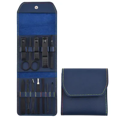 12pcs/set Portable Stainless Steel Nail Clippers Set for Manicure