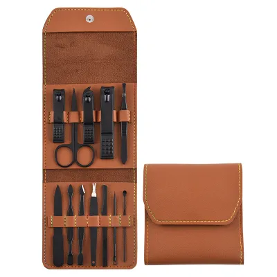 12pcs/set Portable Stainless Steel Nail Clippers Set for Manicure