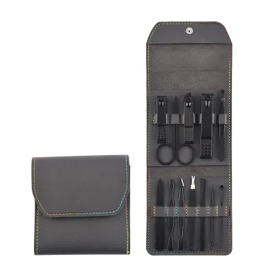 12pcs/set Portable Stainless Steel Nail Clippers Set for Manicure