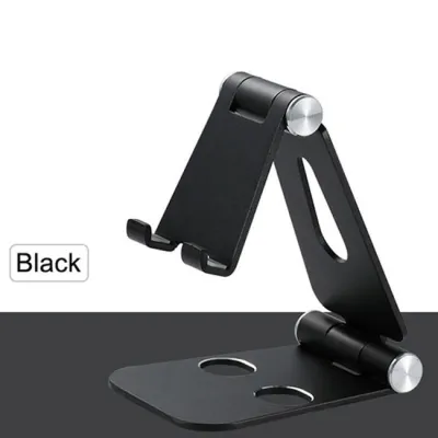 Aluminum Alloy Double Folding Mobile Phone Tablet Desktop Stand