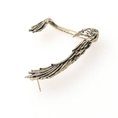 Women Halloween Bat Wing Shape One-piece Ear Clip Jewelry Earrings