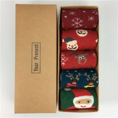 Women Christmas Thickening Warm Cartoon Socks