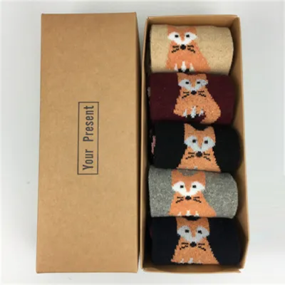 Women Christmas Thickening Warm Cartoon Socks