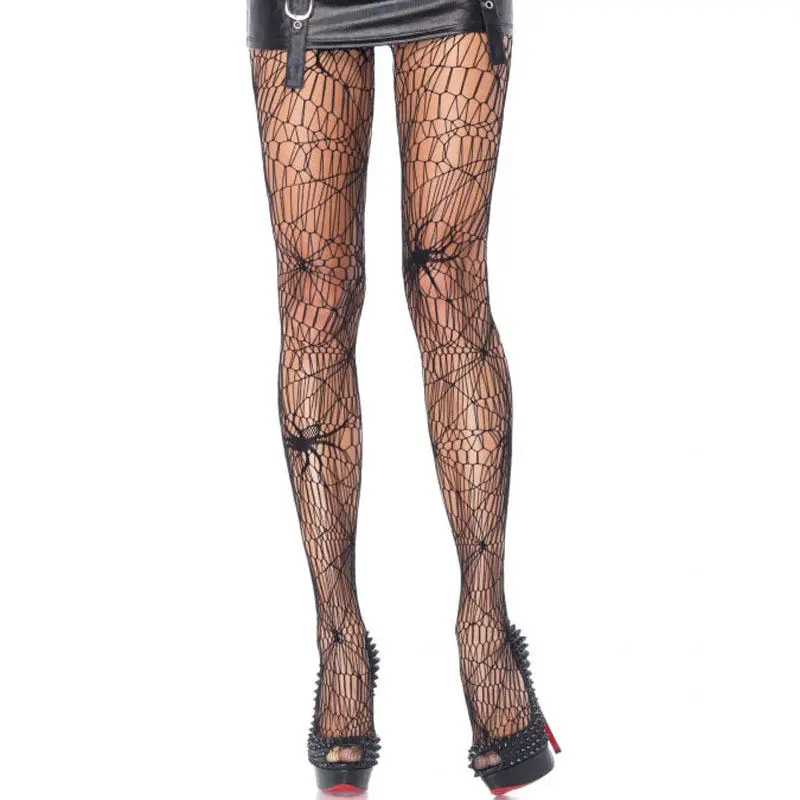 Women Halloween Sexy Spiderweb Mesh Ultra Thin Nylon Silk Pantyhose