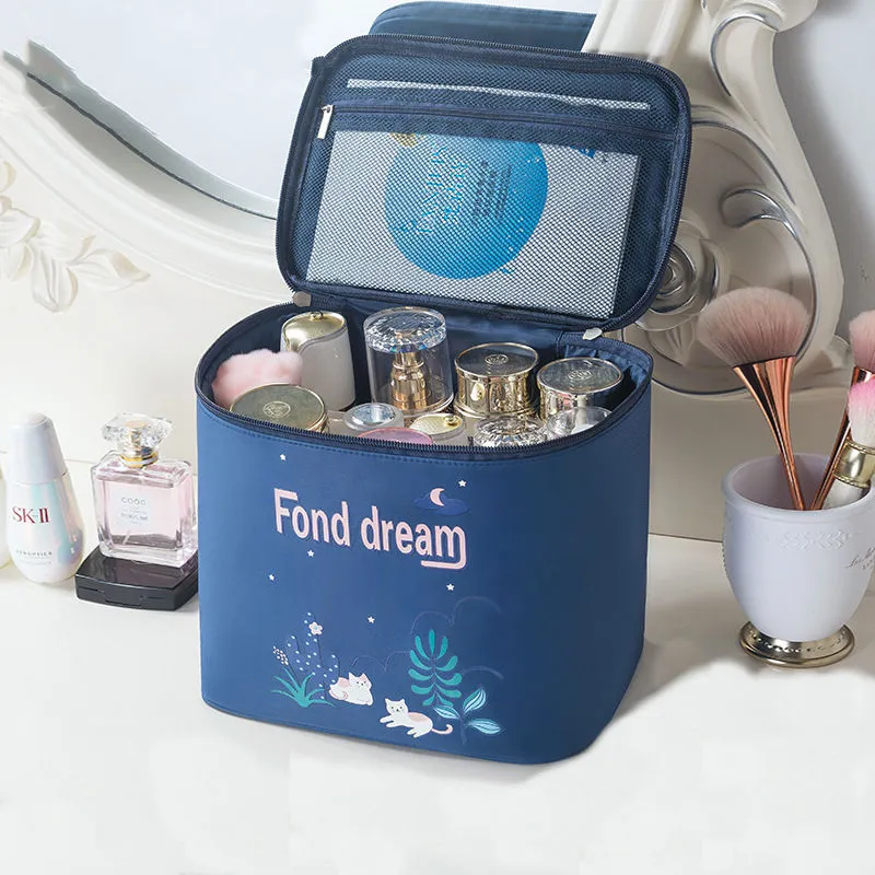 Woman Fashion Waterproof Cartoon Organizer Travel Cosmetic Bag