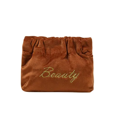 Women Fashion Lipstick Storage Mini Cosmetic Bags Korean Velvet Hand-wrapped