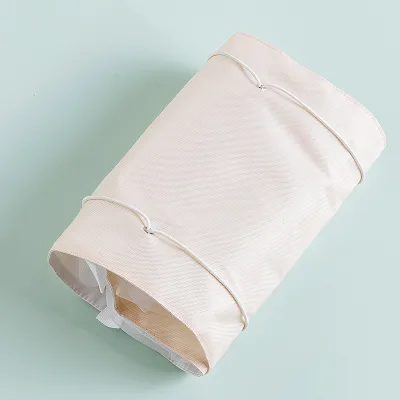 Women Solid Color Large Capacity Foldable Cosmetic Bag PU Toiletry Organizer