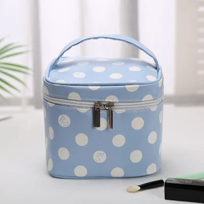 Women Large Capacity Zipper Portable Travel Cosmetic Bag with Pattern