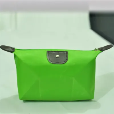 Women's Fashion Color Blocking Large Capacity Zipper Cosmetic Bag with Polyester Material