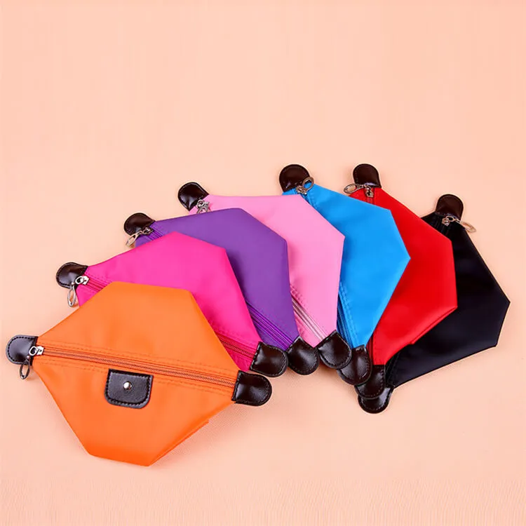 Women's Fashion Color Blocking Large Capacity Zipper Cosmetic Bag with Polyester Material