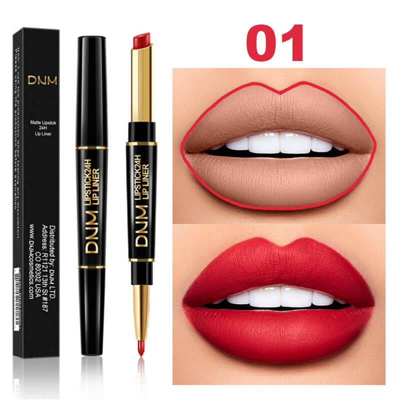 Wholesale DNM 12 Colors Double Headed Lipstick Lip Liner