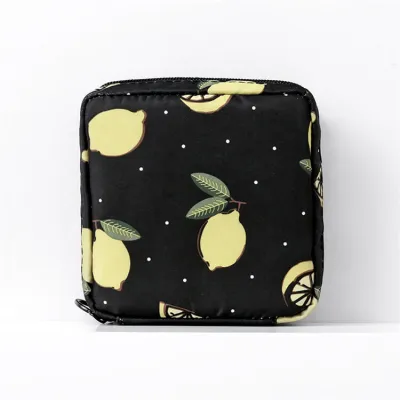 Women Creative Cartoon Graphic Print Zipper Portable Cosmetic Clutch Bag