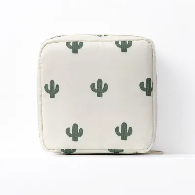 Women Creative Cartoon Graphic Print Zipper Portable Cosmetic Clutch Bag