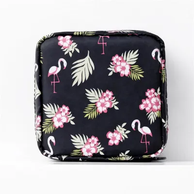 Women Creative Cartoon Graphic Print Zipper Portable Cosmetic Clutch Bag