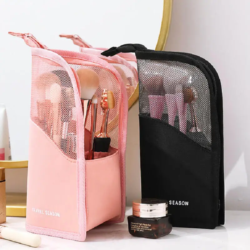 Creative Vertical Large Capacity Waterproof Cosmetic Bag for Women