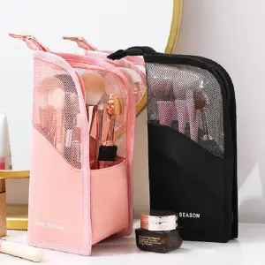 Creative Vertical Large Capacity Waterproof Cosmetic Bag for Women