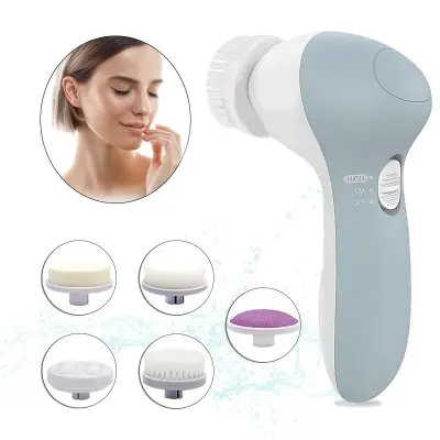 5 In 1 Deep Cleaning Pore Skin Electric Facial Cleansing Brush