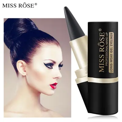 MISS ROSE Women Matte Waterproof Long-Lasting Portable Eye Liner