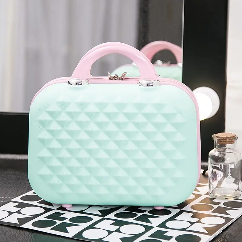 Women Fashion Large Storage Multifunctional ABS Cosmetic Case with Zipper