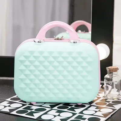 Women Fashion Large Storage Multifunctional ABS Cosmetic Case with Zipper
