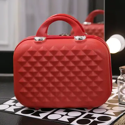 Women Fashion Large Storage Multifunctional ABS Cosmetic Case with Zipper