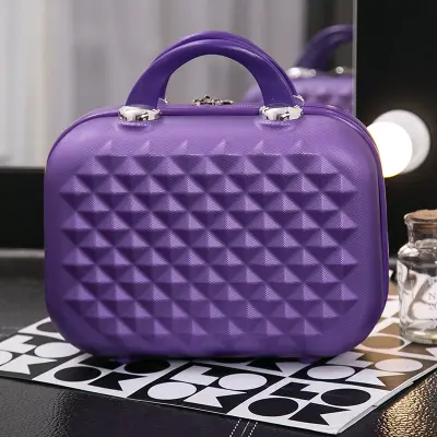 Women Fashion Large Storage Multifunctional ABS Cosmetic Case with Zipper