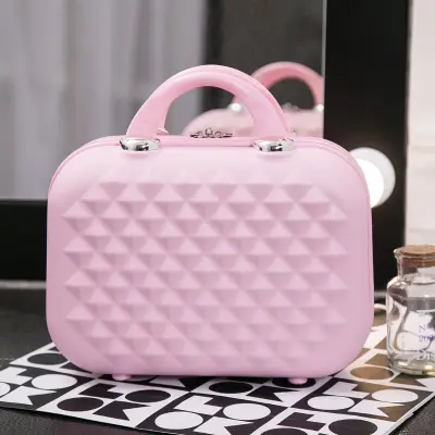 Women Fashion Large Storage Multifunctional ABS Cosmetic Case with Zipper