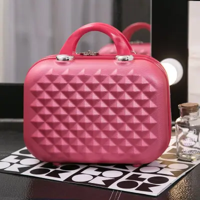 Women Fashion Large Storage Multifunctional ABS Cosmetic Case with Zipper