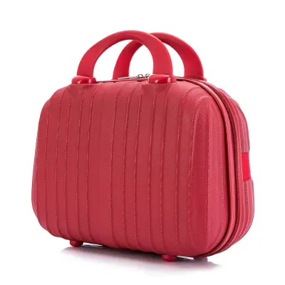 Women Fashion Hard Shell Solid Large Capacity Cosmetic Case