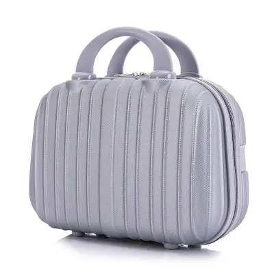 Women Fashion Hard Shell Solid Large Capacity Cosmetic Case