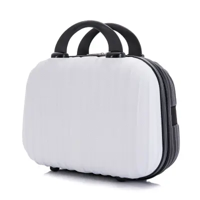 Women Fashion Hard Shell Solid Large Capacity Cosmetic Case