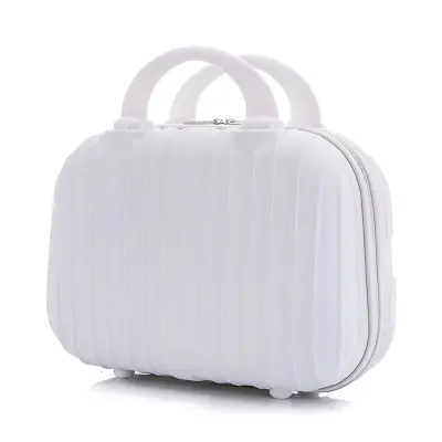 Women Fashion Hard Shell Solid Large Capacity Cosmetic Case