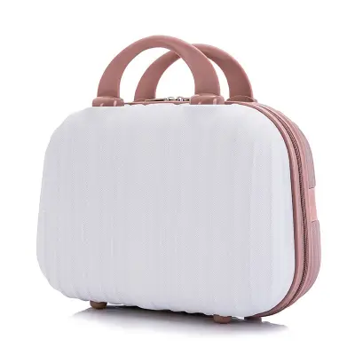 Women Fashion Hard Shell Solid Large Capacity Cosmetic Case