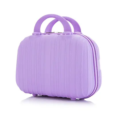 Women Fashion Hard Shell Solid Large Capacity Cosmetic Case