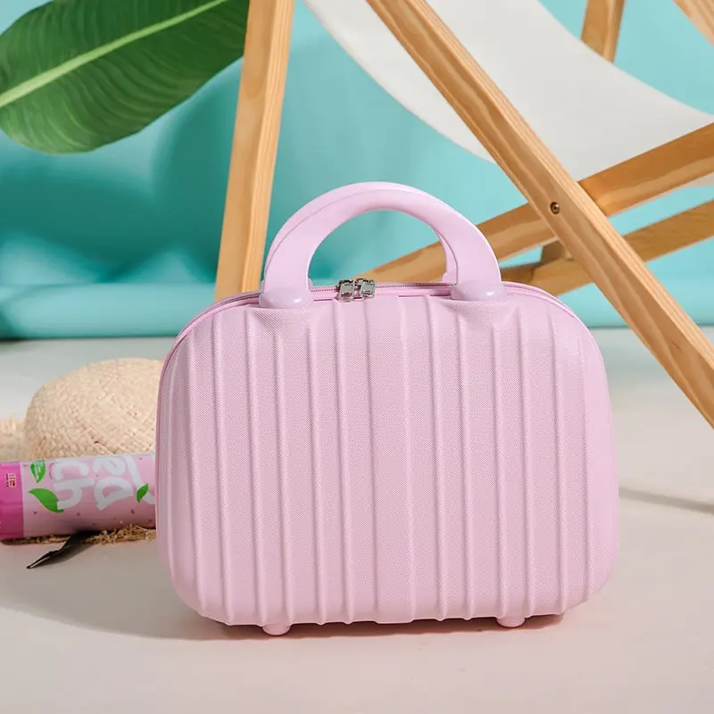 Women Fashion Hard Shell Solid Large Capacity Cosmetic Case
