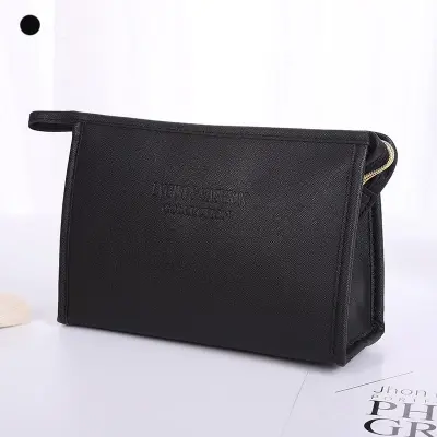 PU Multi Size Women Fashion Solid Color Portable Cosmetic Bag