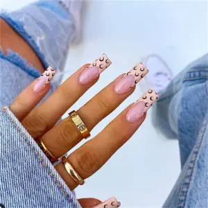 Women Fashion Moon Decorated False Nails Beauty Nails 14*6.9*1.3CM