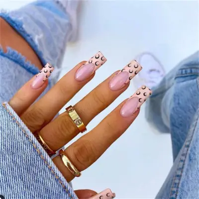 Women Fashion Moon Decorated False Nails Beauty Nails 14*6.9*1.3CM