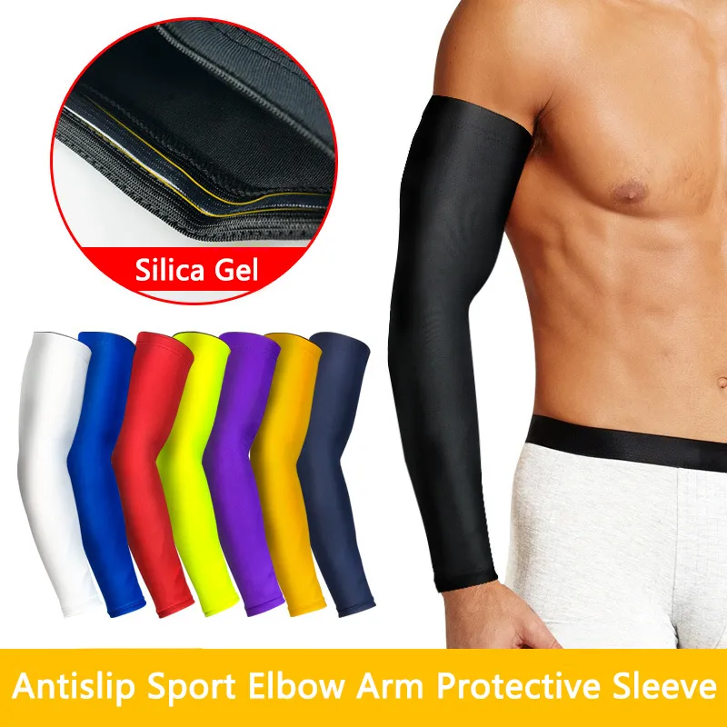 1PC Outdoor Antislip Sport Elbow Arm Sleeve UV Protection Spandex