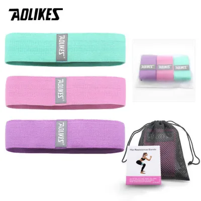 3pcs/set Non-slip Yoga Hip Resistance Band Gym Fitness Rubber Band