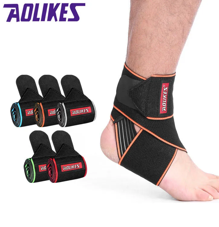 1pc Sports Ankle Support Sprain Prevention Silicone Non-slip Bandage Home Fitness