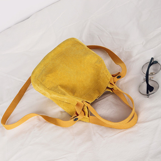 Wholesale Women Vintage Corduroy Bucket Shoulder Bags