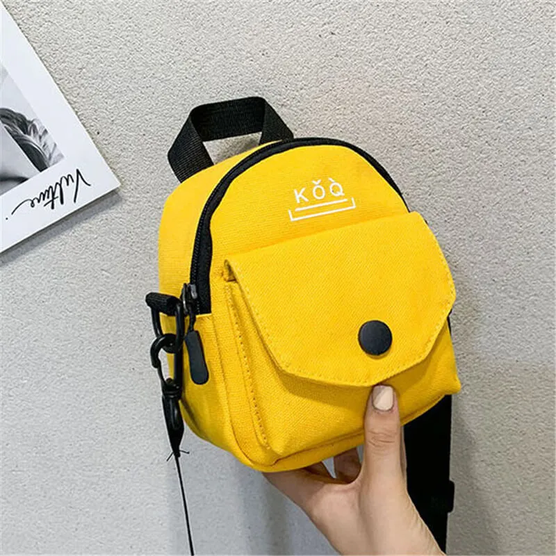 Women Fashion Color Blocking Patchwork Canvas Crossbody Bag with Zipper