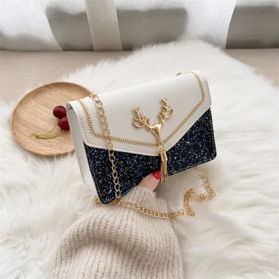 Women Tassel Decorative Flap Messenger Crossbody Bag PU Street Fashion