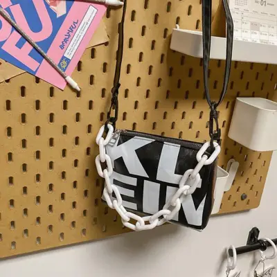 Women Fashion Graphic Print Mini PU Shoulder Crossbody Bag