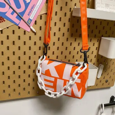 Women Fashion Graphic Print Mini PU Shoulder Crossbody Bag